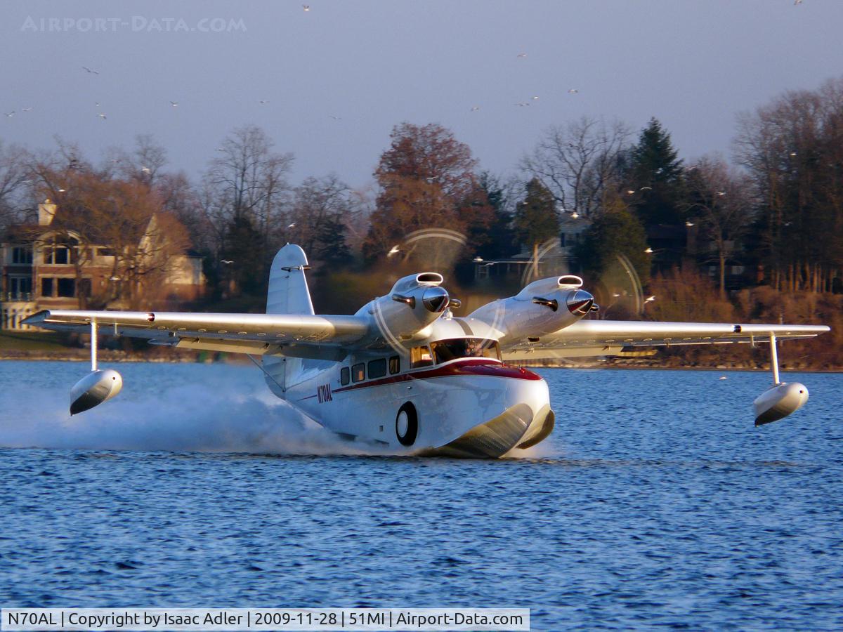 N70AL, 1970 McKinnon G21G C/N 1226, Taxiing across the lake