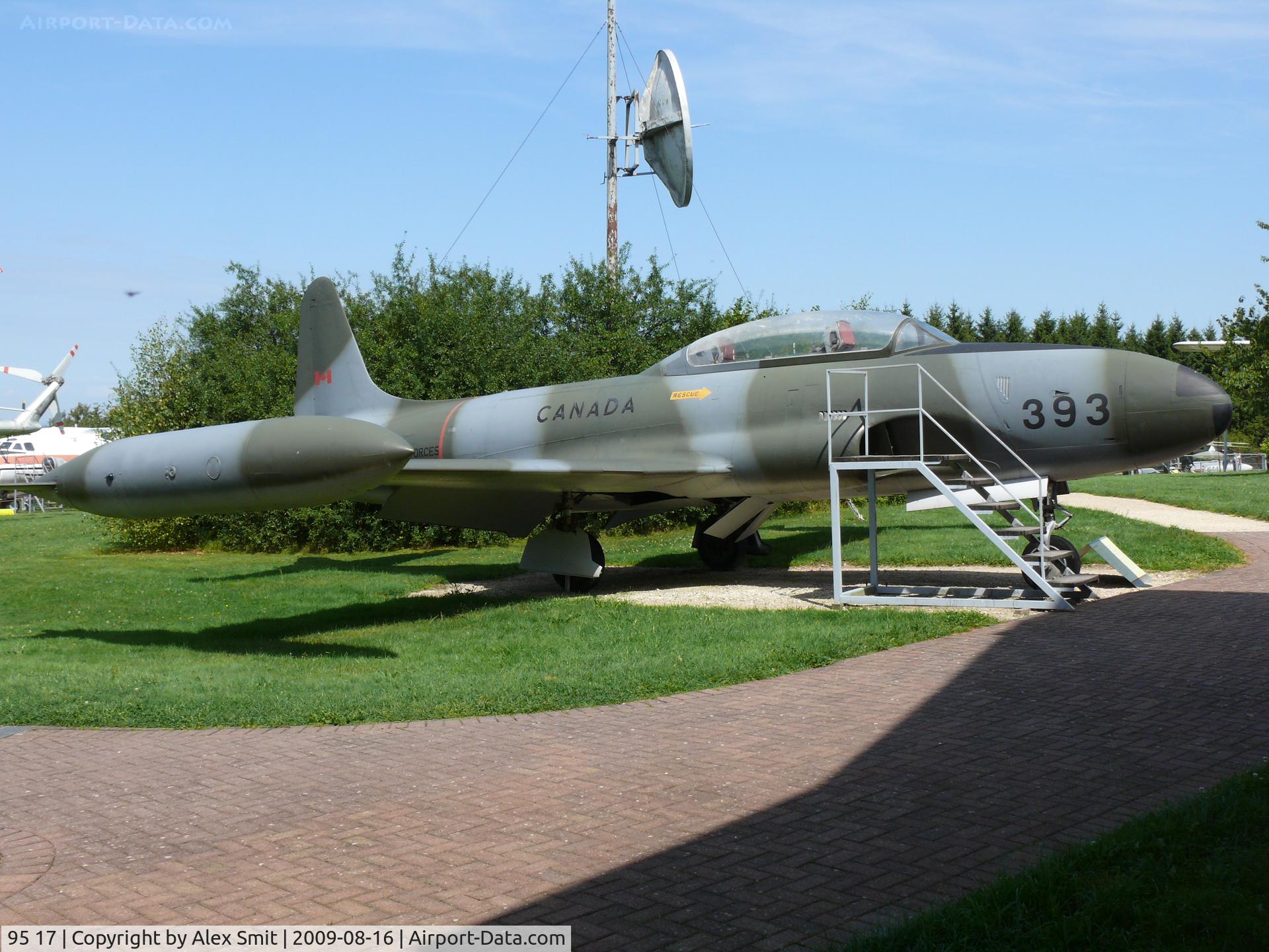 95 17, 1958 Lockheed T-33A Shooting Star C/N 580-1650, Lockheed CT-133 T-Bird 133393 Canadian Armed Forces  in the Hermerskeil Museum Flugausstellung Junior