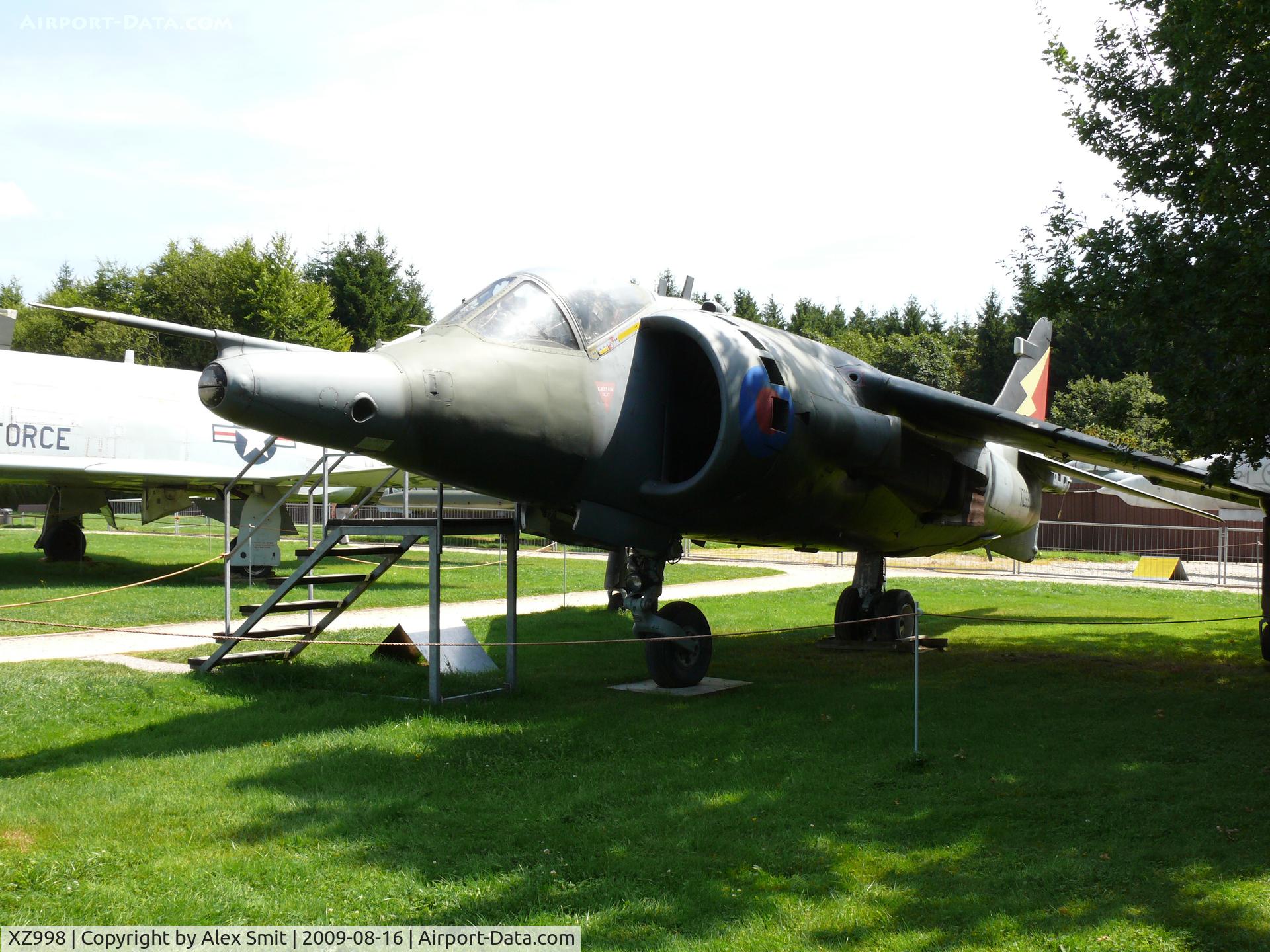 XZ998, 1982 Hawker Siddeley Harrier GR.3 C/N 712221, Hawker Harrier Gr3 XZ998 Roayl Air Force in the Hermerskeil Museum Flugausstellung Junior