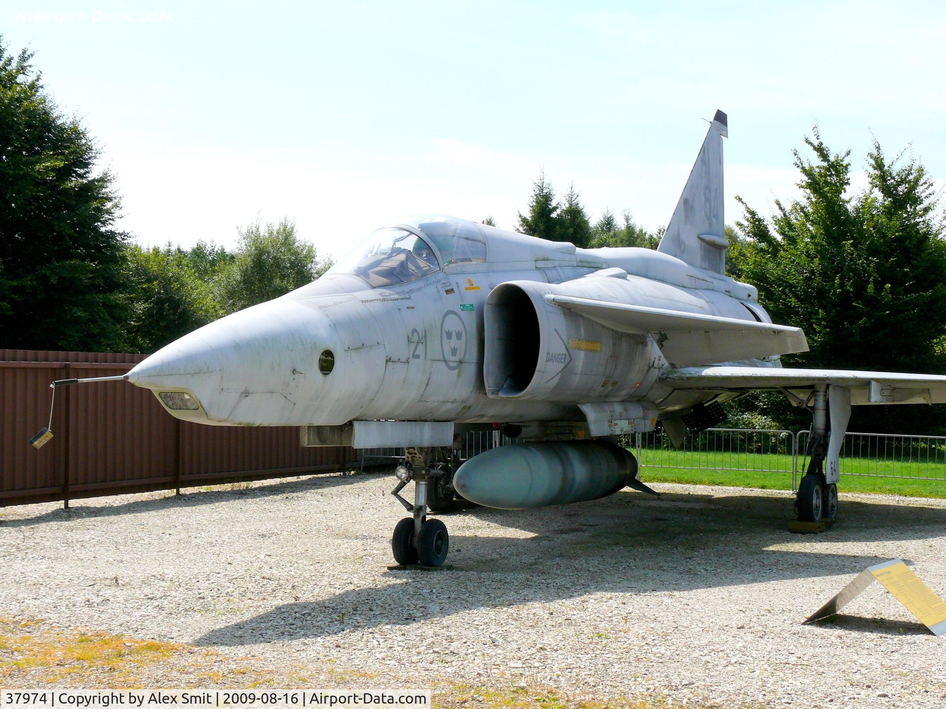 37974, Saab AJSF 37 Viggen C/N 37974, Saab AJSF37 Viggen 37974/64 Swedish Air Force in the Hermerskeil Museum Flugasusstellung Junior