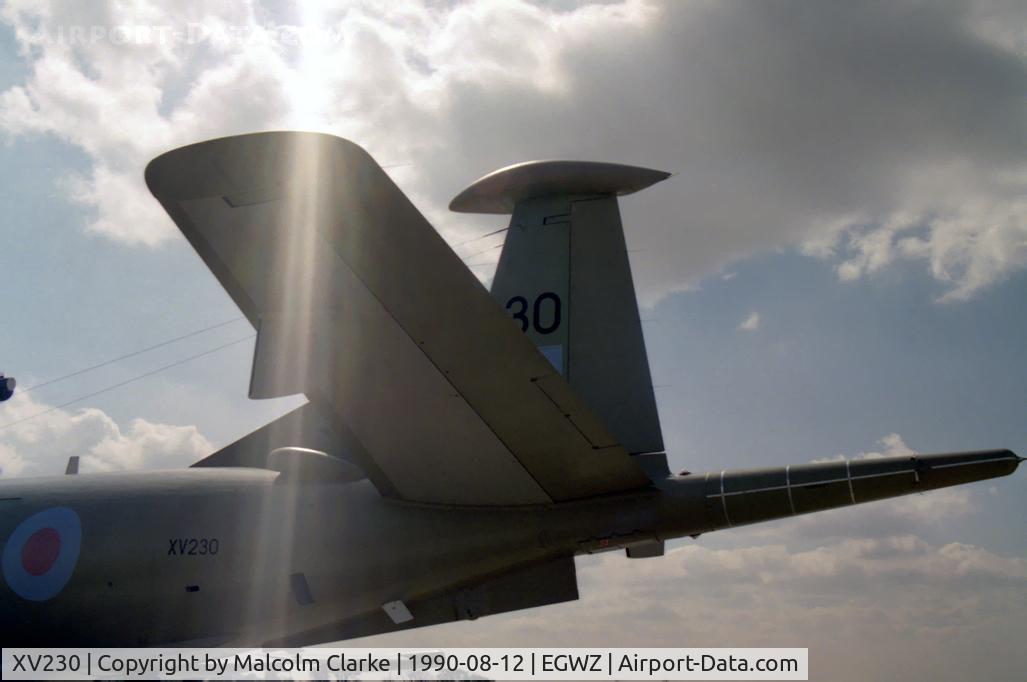 XV230, 1969 Hawker Siddeley Nimrod MR.2 C/N 8005, Hawker Siddeley Nimrod MR2P. At RAF Alconbury's Air Tattoo in 1990.