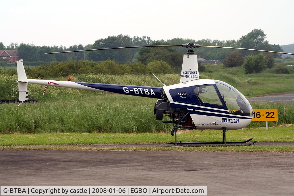 G-BTBA, 1991 Robinson R22 Beta C/N 1717, seen @ Wolverhampton