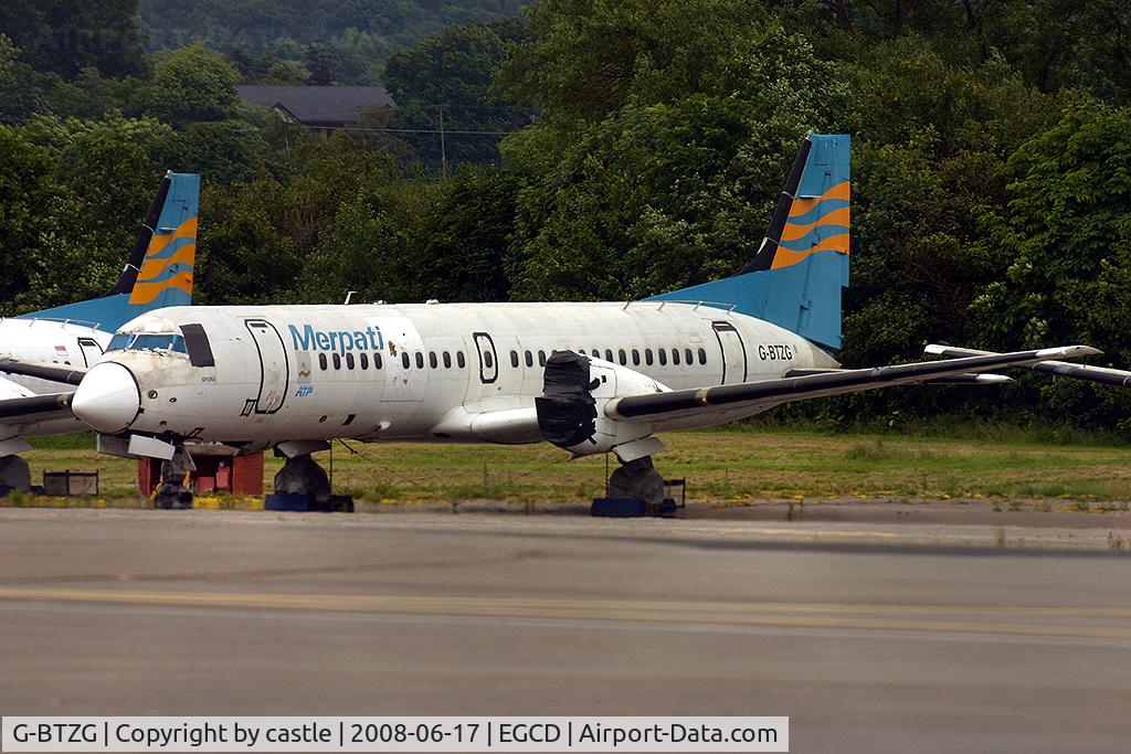 G-BTZG, 1992 British Aerospace ATP C/N 2046, seen @ Woodford