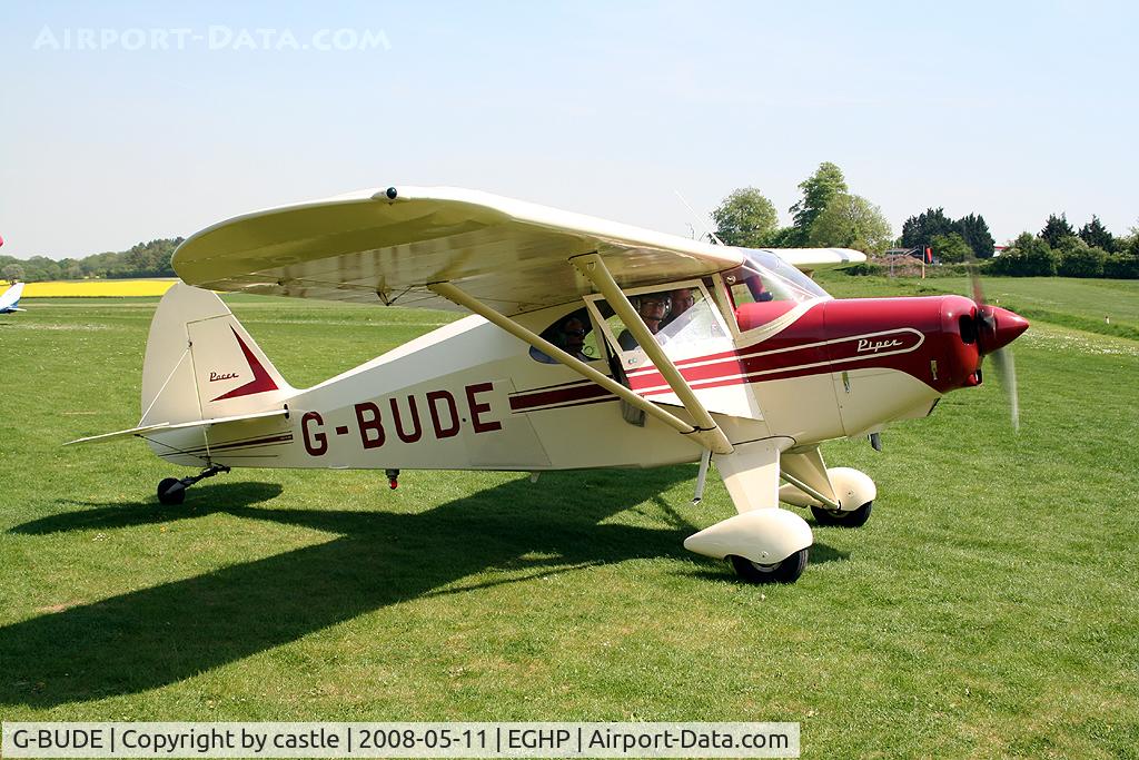 G-BUDE, 1953 Piper PA-22-135 Tri-Pacer C/N 22-980, seen @ Popham
