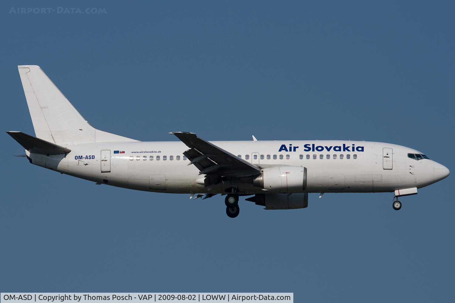 OM-ASD, 1986 Boeing 737-306 C/N 23542, Air Slovakia