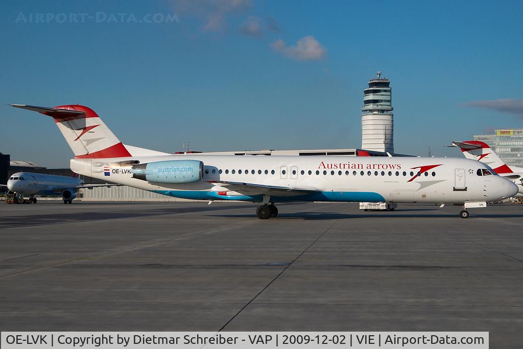 OE-LVK, 1992 Fokker 100 (F-28-0100) C/N 11397, Austrian Arrows Fokker 100