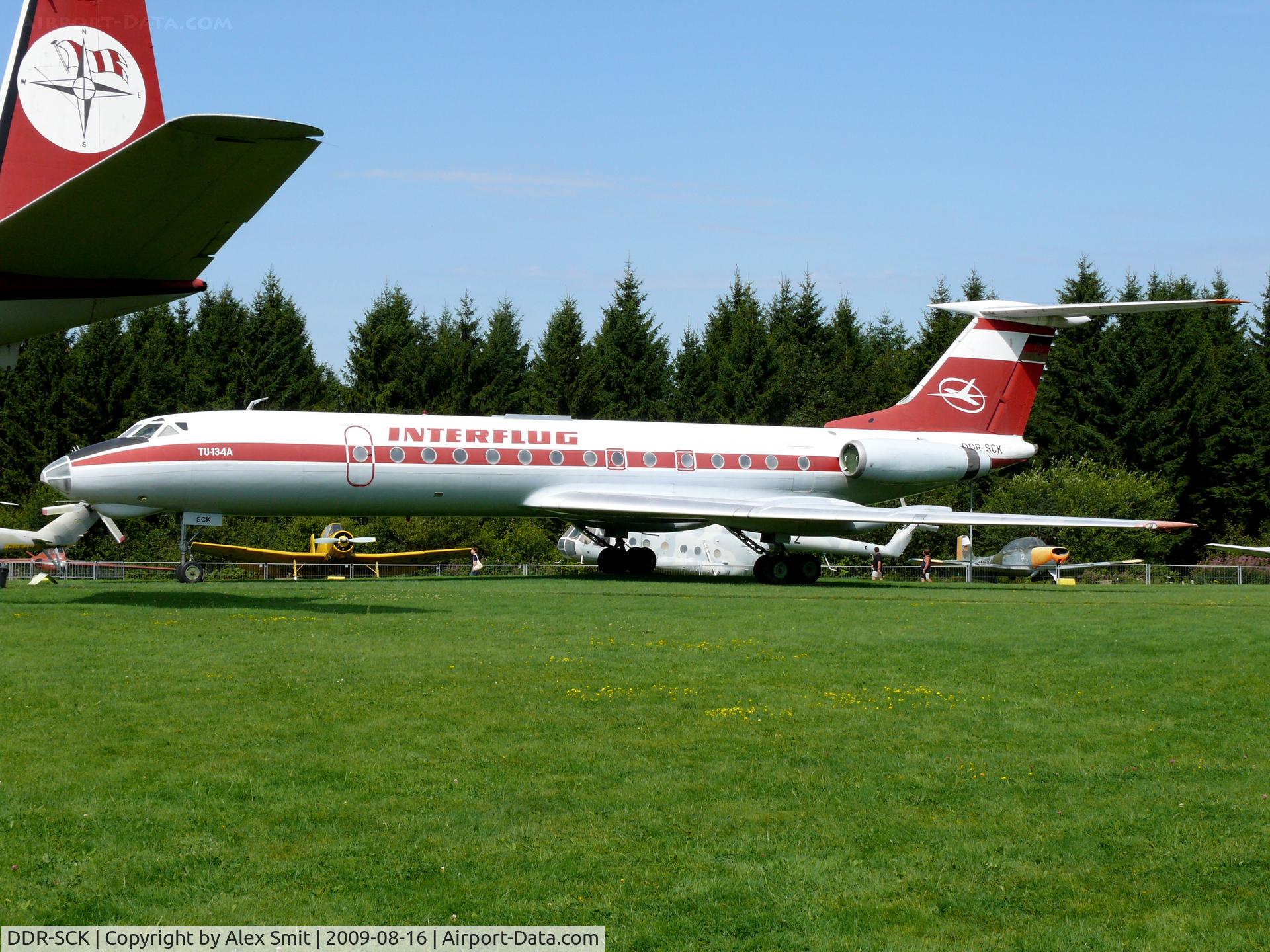 DDR-SCK, 1971 Tupolev TU-134AK C/N 1351304, Tupolev Tu-134A Crusty DDR-SCK Interflug in the Hermerskeil Museum Flugausstellung Junior
