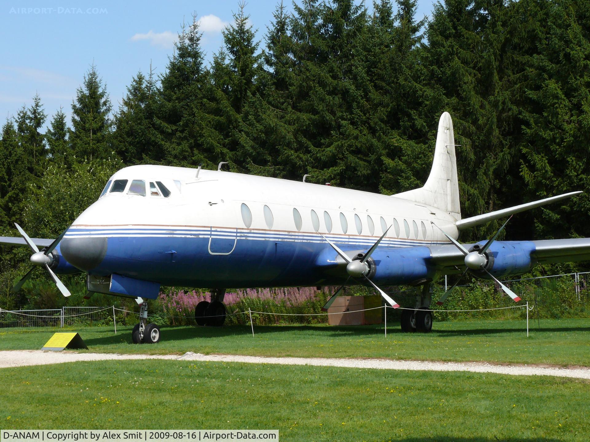 D-ANAM, 1959 Vickers Viscount 814 C/N 368, Vickers V814D Viscount D-ANAM in the Hermerskeil Museum Flugausstellung Junior