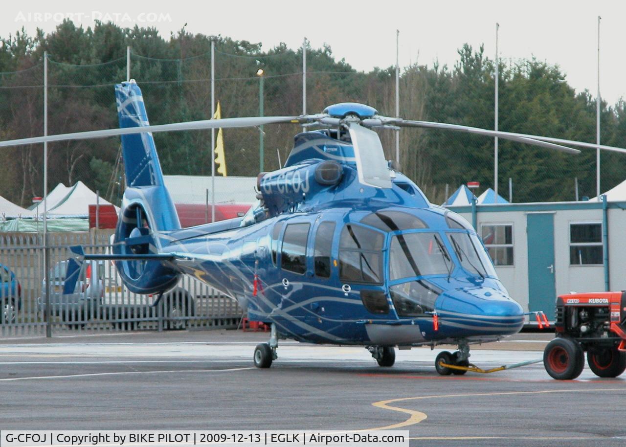 G-CFOJ, 2009 Eurocopter EC-155B-1 C/N 6852, STARSPEED EUROCOPTER EC155 B1 IN THE PREMIAIR COMPOUND