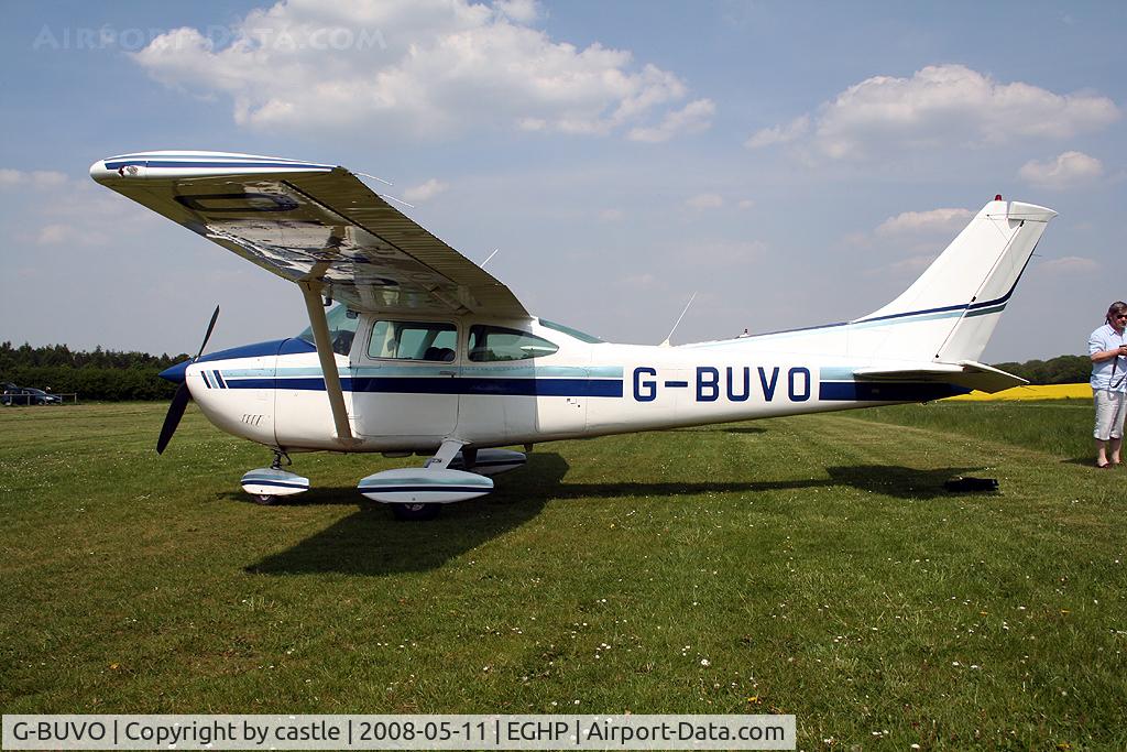 G-BUVO, 1977 Reims Cessna F182P C/N 0022, seen @ Popham