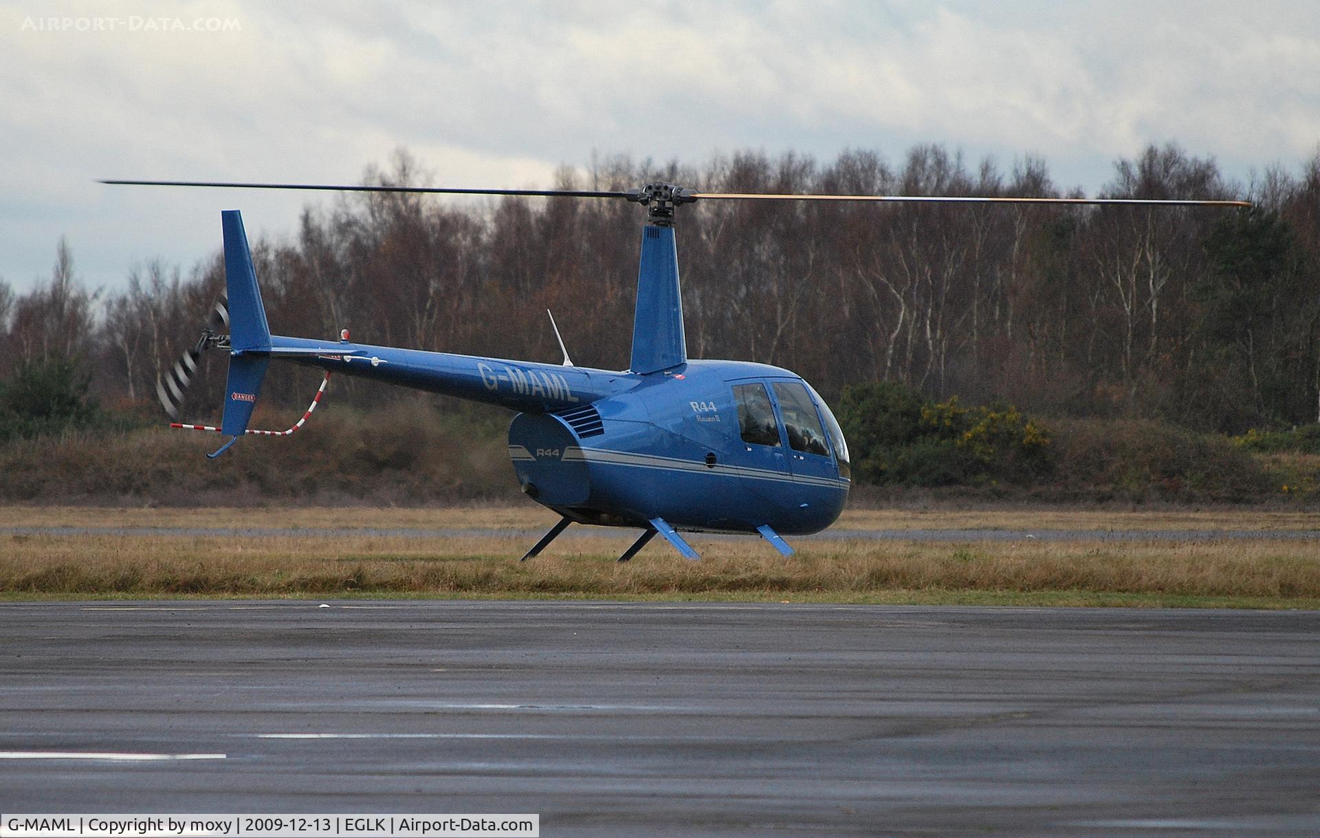 G-MAML, 2008 Robinson R44 II C/N 12153, Robinson R44 II