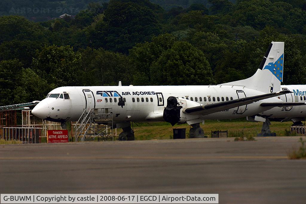 G-BUWM, 1988 British Aerospace ATP C/N 2009, seen @ Woodford