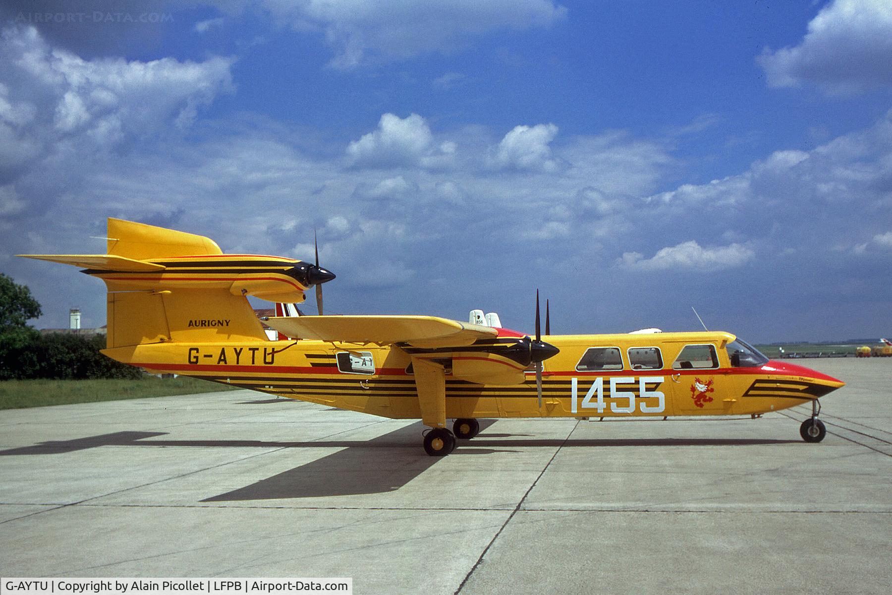 G-AYTU, 1971 Britten-Norman BN-2A Mk.III-2 Trislander C/N 245, static at LBG airshow
