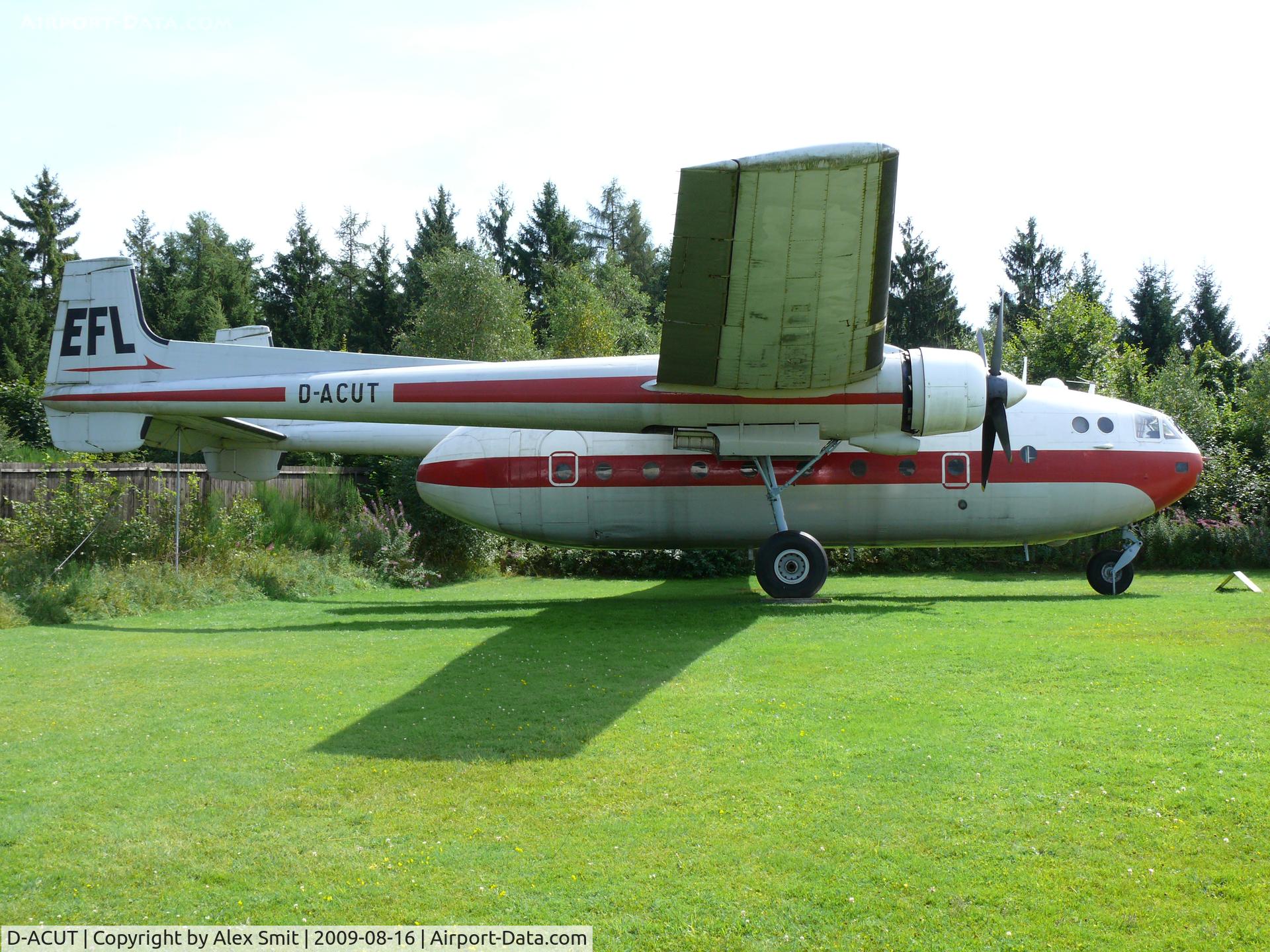 D-ACUT, Nord N-2501D Noratlas C/N 065, Nord N2501D Noratlas D-ACUT Elbeflug in the Hermerskeil Museum Flugausstellung Junior