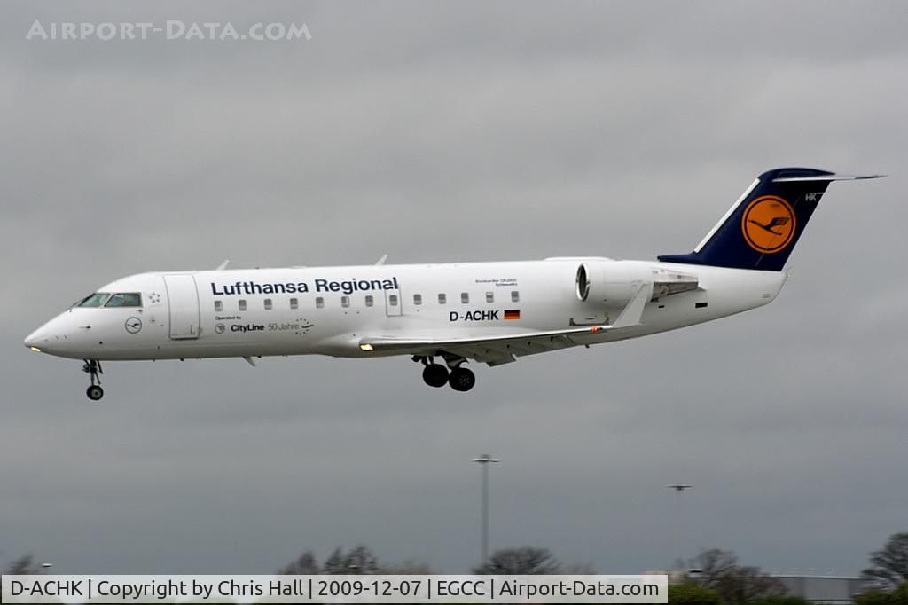 D-ACHK, 2000 Canadair CRJ-200LR (CL-600-2B19) C/N 7499, Lufthansa Regional operated by CityLine
