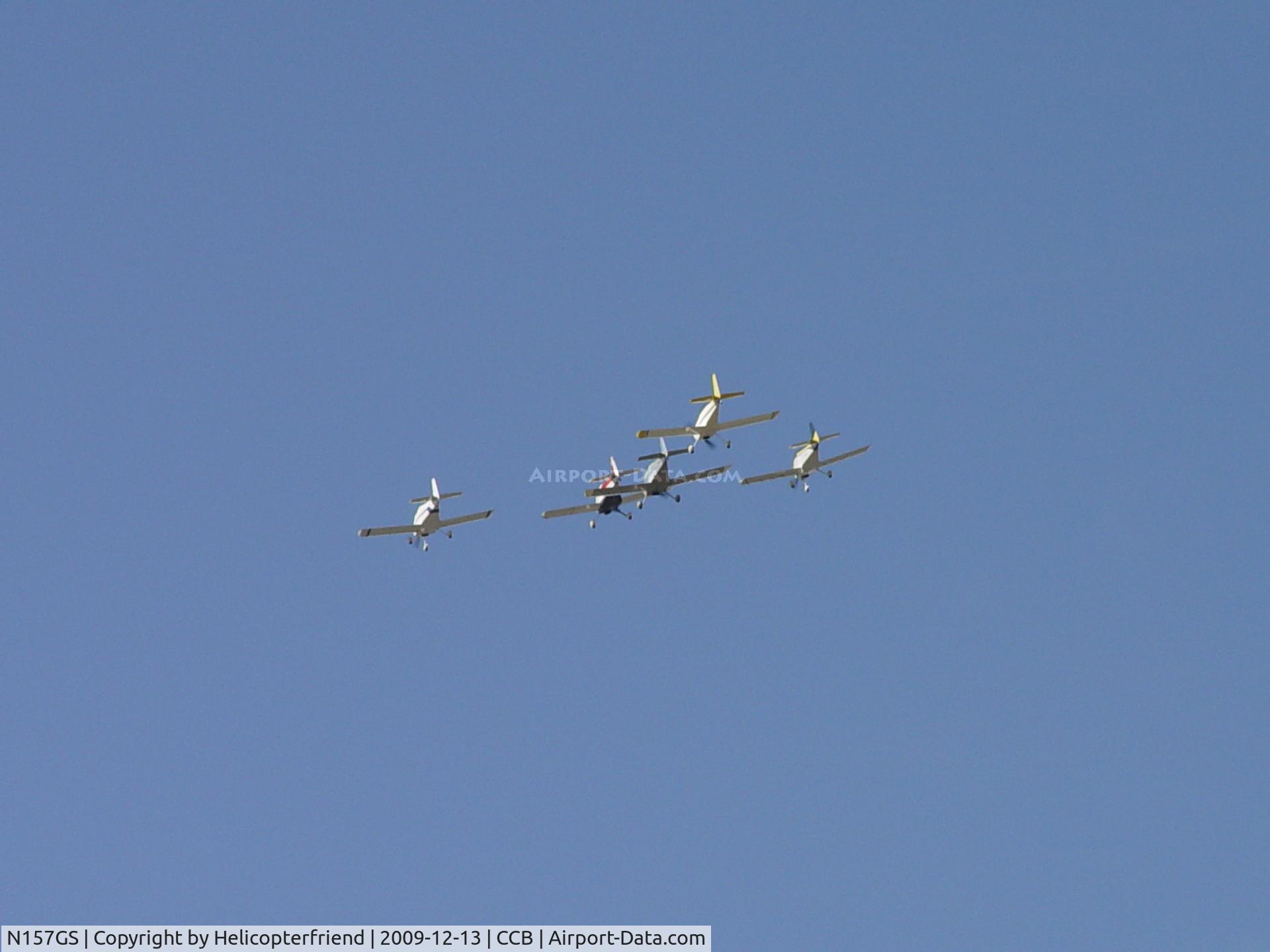N157GS, 1997 Vans RV-6 C/N 20480, Leading a formation fly by