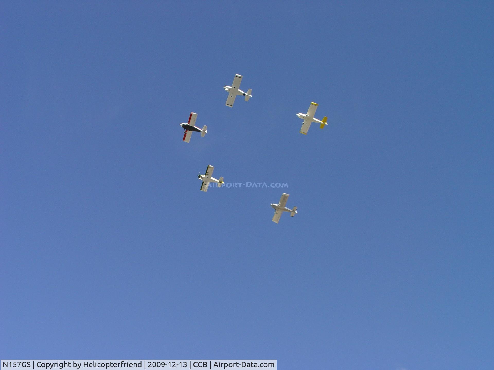 N157GS, 1997 Vans RV-6 C/N 20480, Leading another type of formation