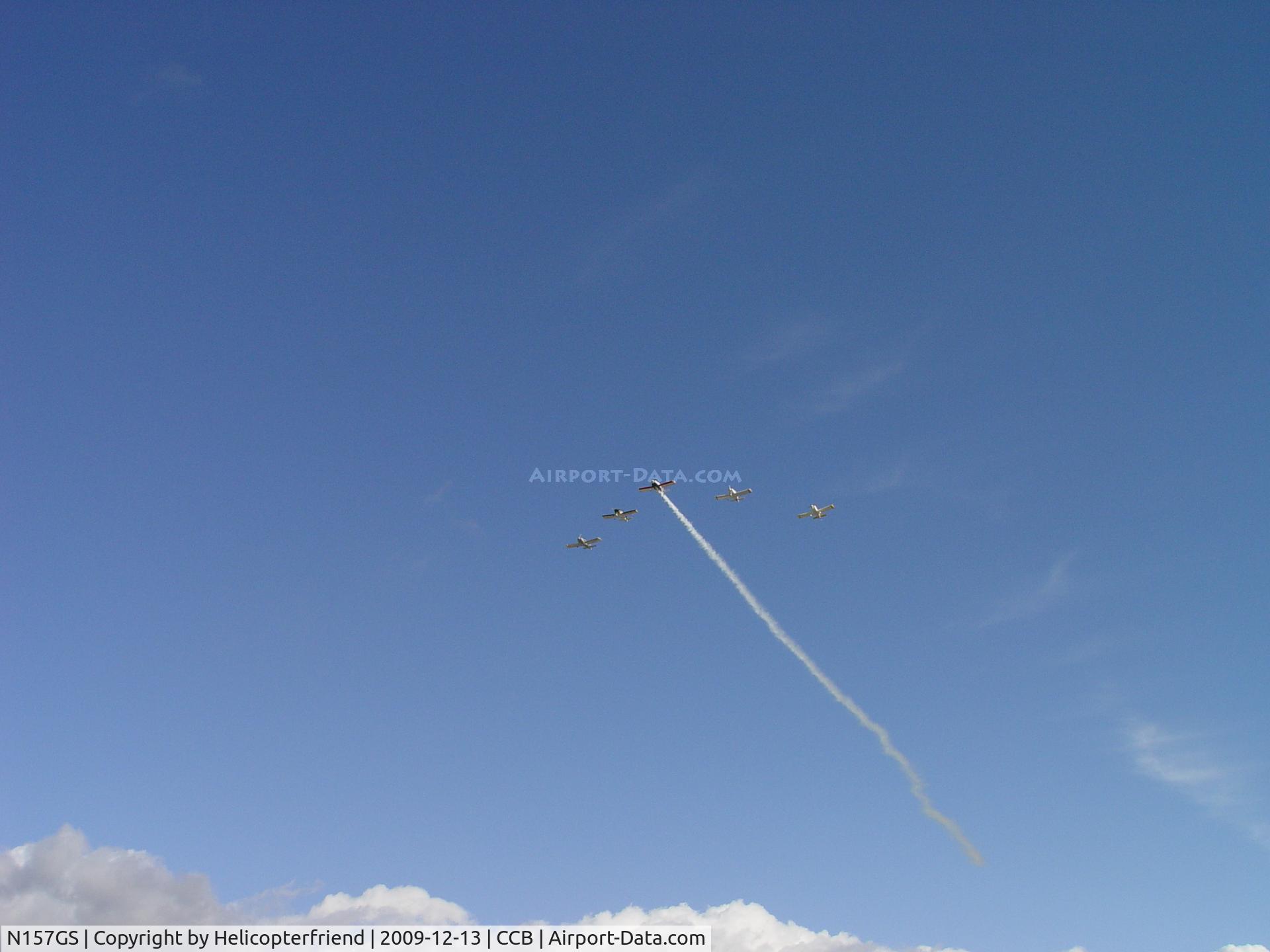 N157GS, 1997 Vans RV-6 C/N 20480, Another formation with smoke on