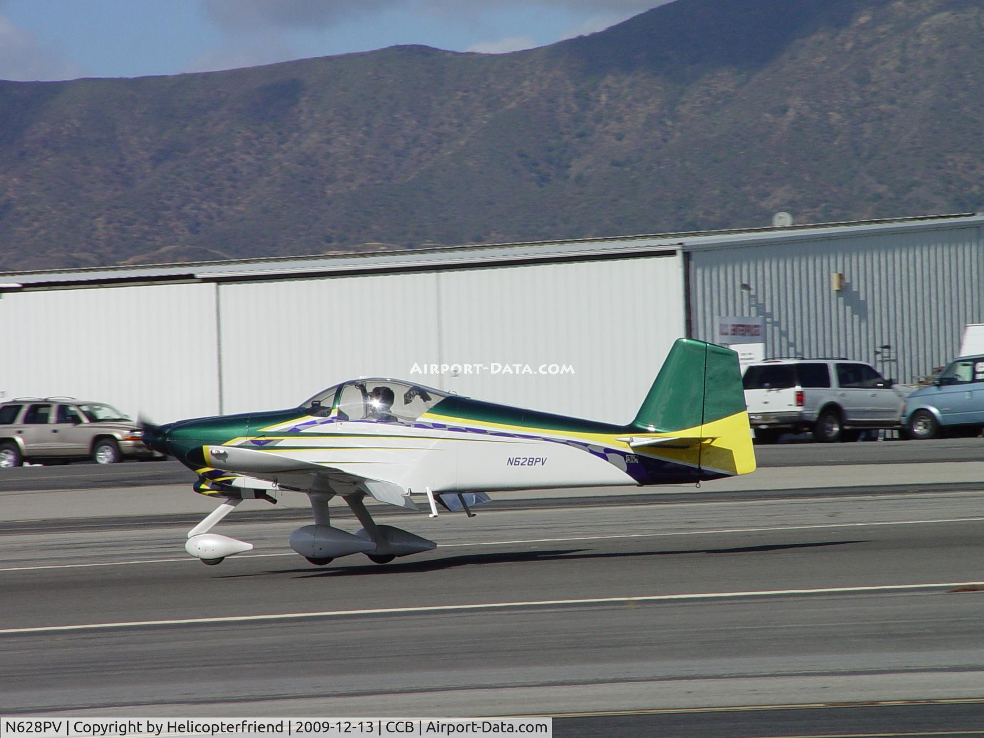 N628PV, 2000 Vans RV-6A C/N 24279, Touching down on runway 24