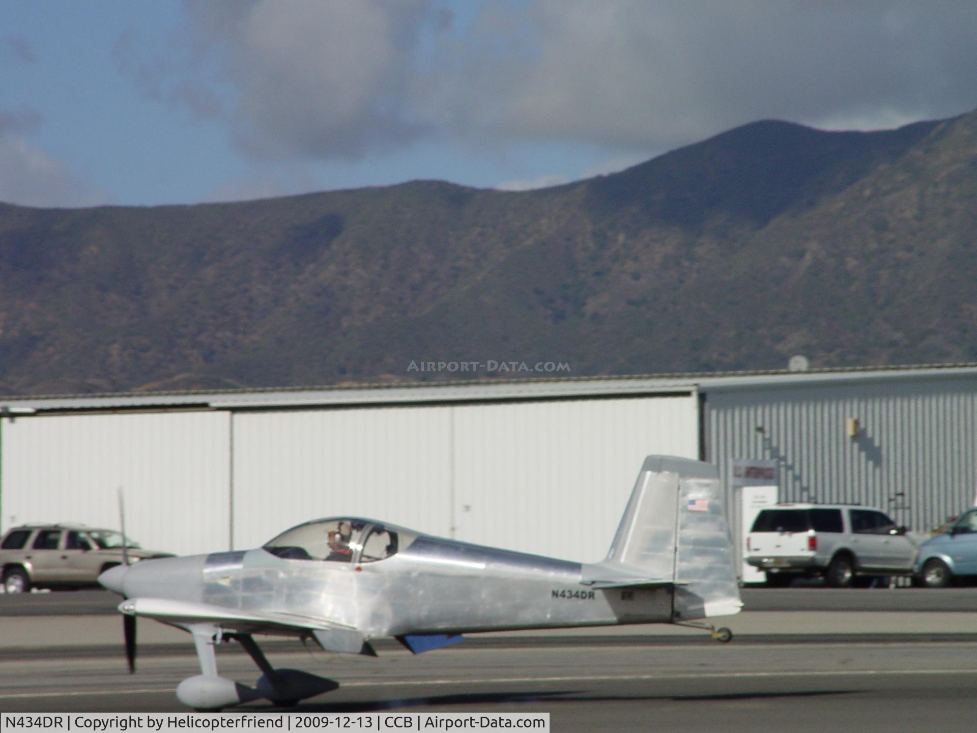 N434DR, 2008 Vans RV-7 C/N 71456, On the runway, tail wheel still up