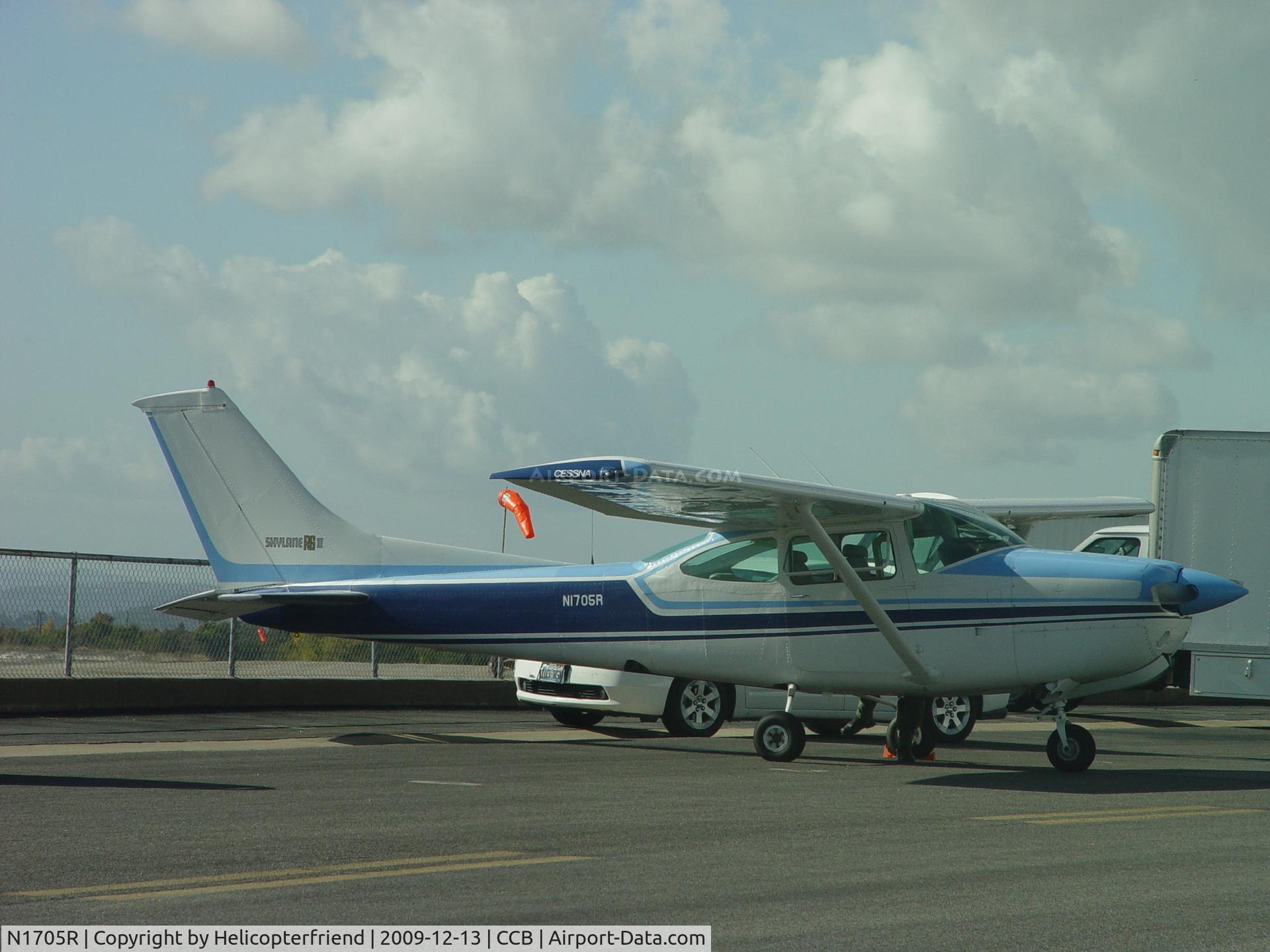 N1705R, 1978 Cessna R182 Skylane RG C/N R18200525, Parked on the northside
