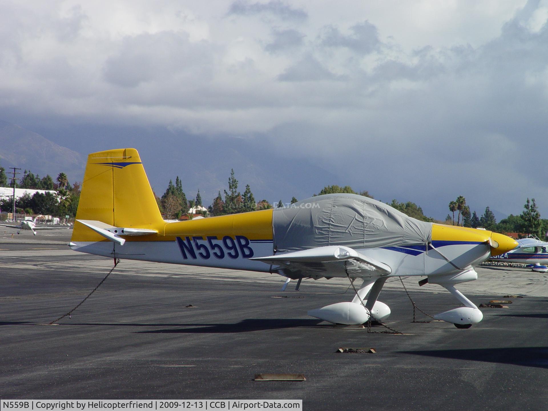 N559B, Vans RV-9A C/N 91675, Parked, tied down and covered in transient parking