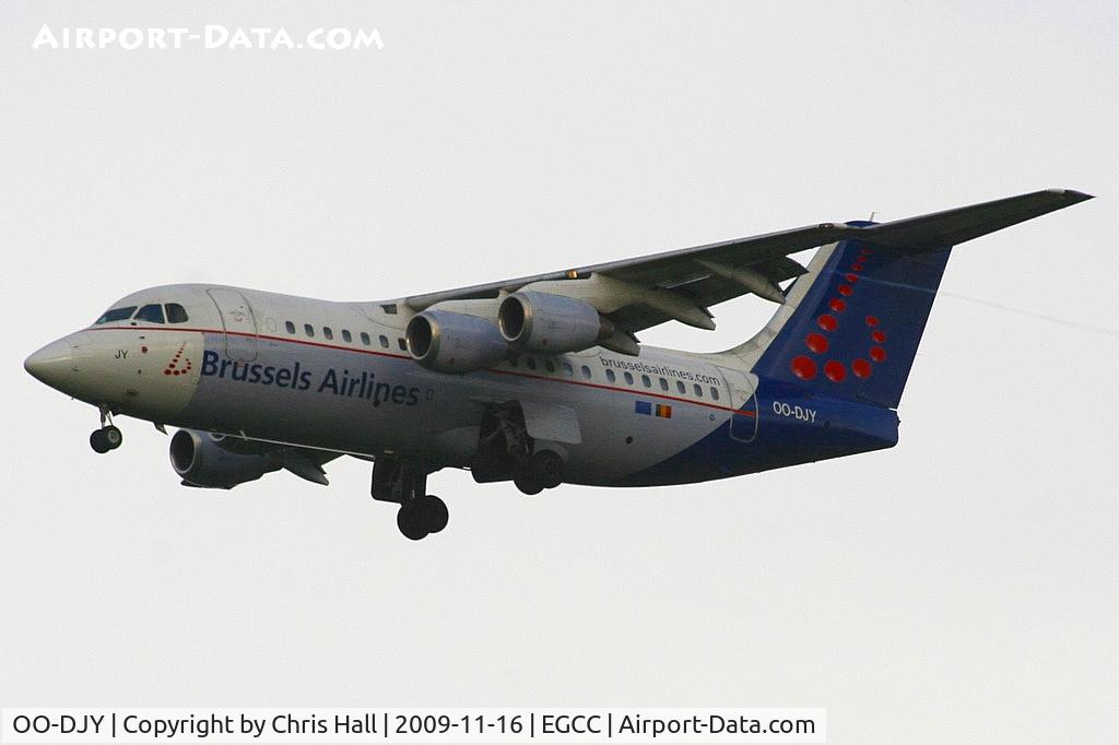 OO-DJY, 1997 British Aerospace Avro 146-RJ85 C/N E.2302, Brussels Airlines