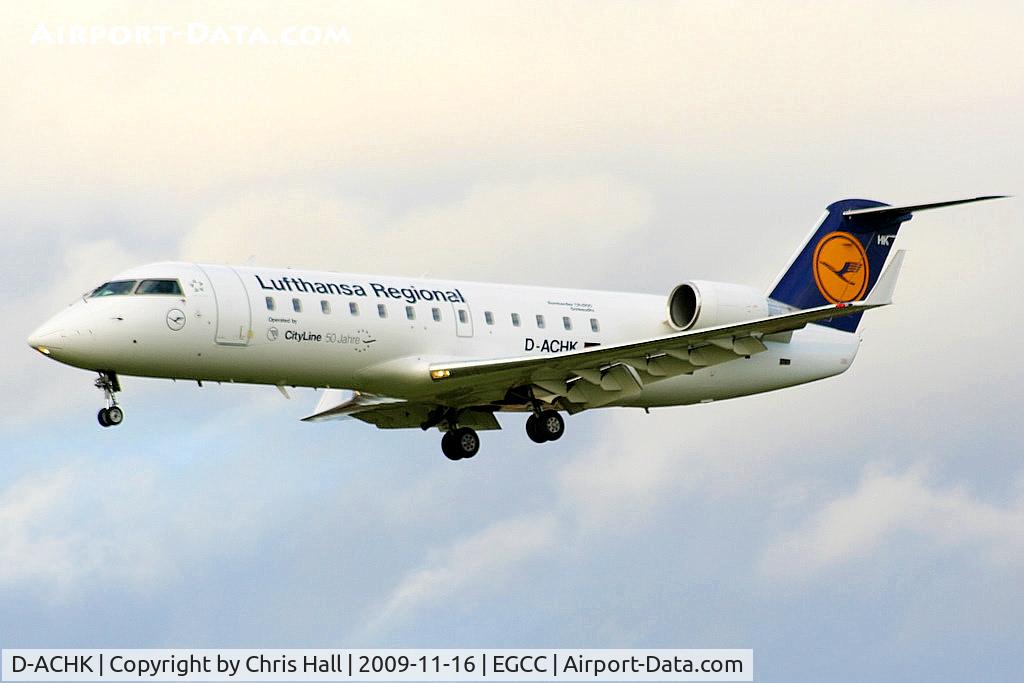 D-ACHK, 2000 Canadair CRJ-200LR (CL-600-2B19) C/N 7499, Lufthansa Regional operated by CityLine