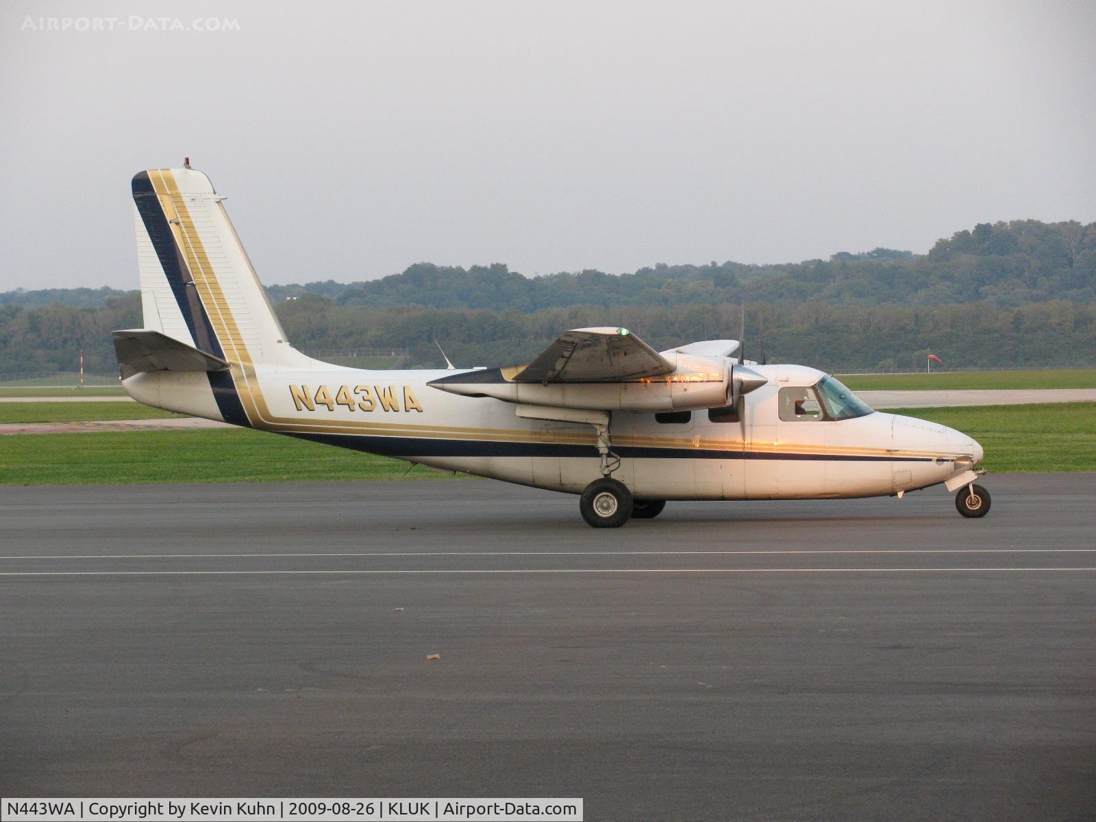N443WA, 1963 Aero Commander 500-B C/N 1315-124, Aero Commander at sunset