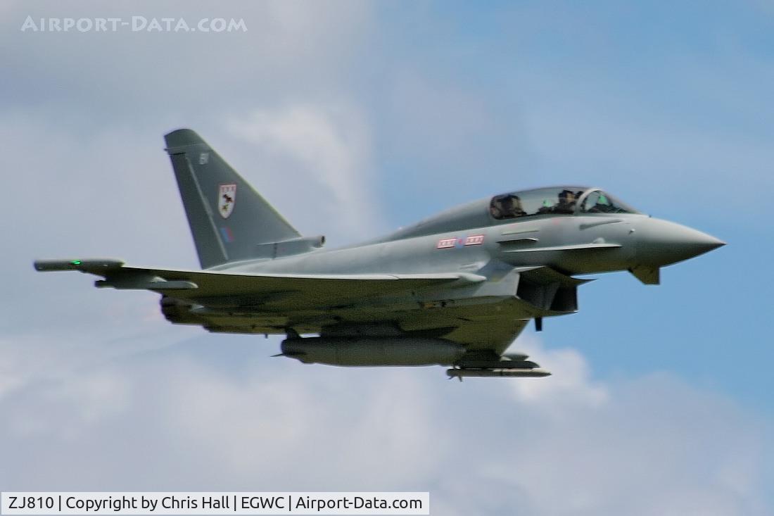 ZJ810, Eurofighter EF-2000 Typhoon T1 C/N 0033/BT011, RAF Typhoon displaying at the Cosford Airshow
