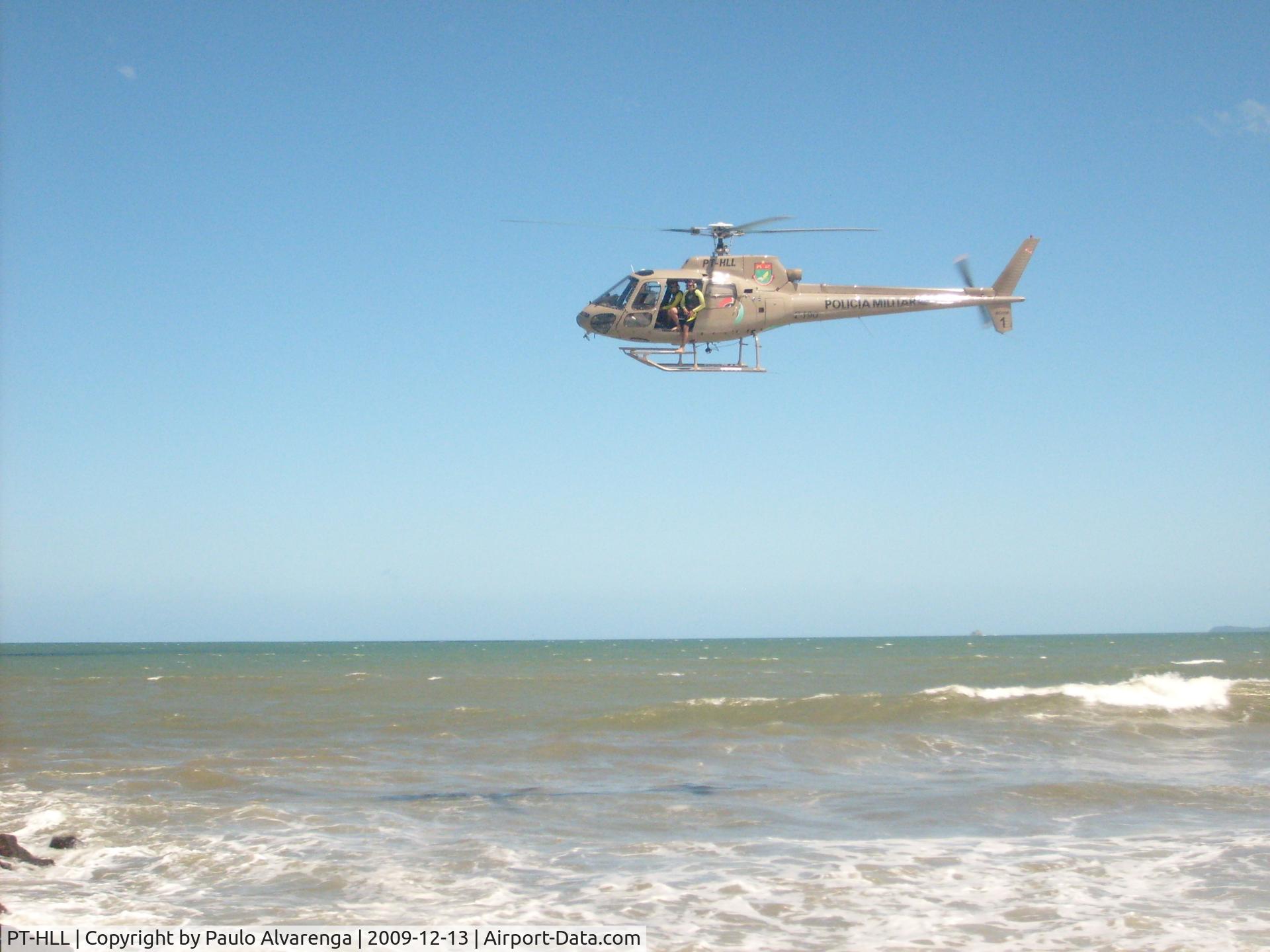PT-HLL, Helibrás HB-350B Esquilo C/N HB1021/1426, Barra Velha Beach