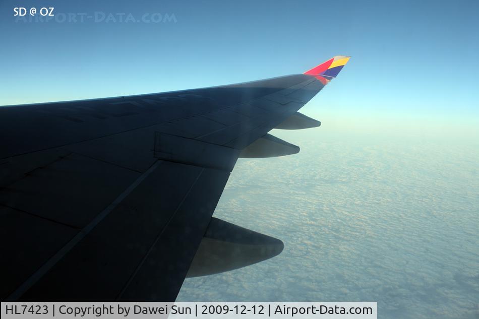 HL7423, 1997 Boeing 747-48EM(F) C/N 27282, wing