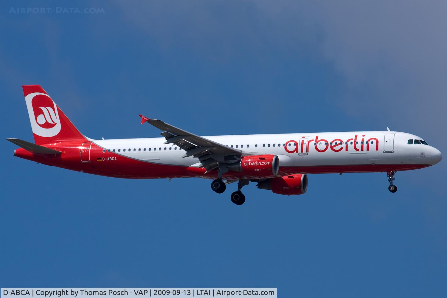 D-ABCA, 2008 Airbus A321-211 C/N 3708, Air Berlin