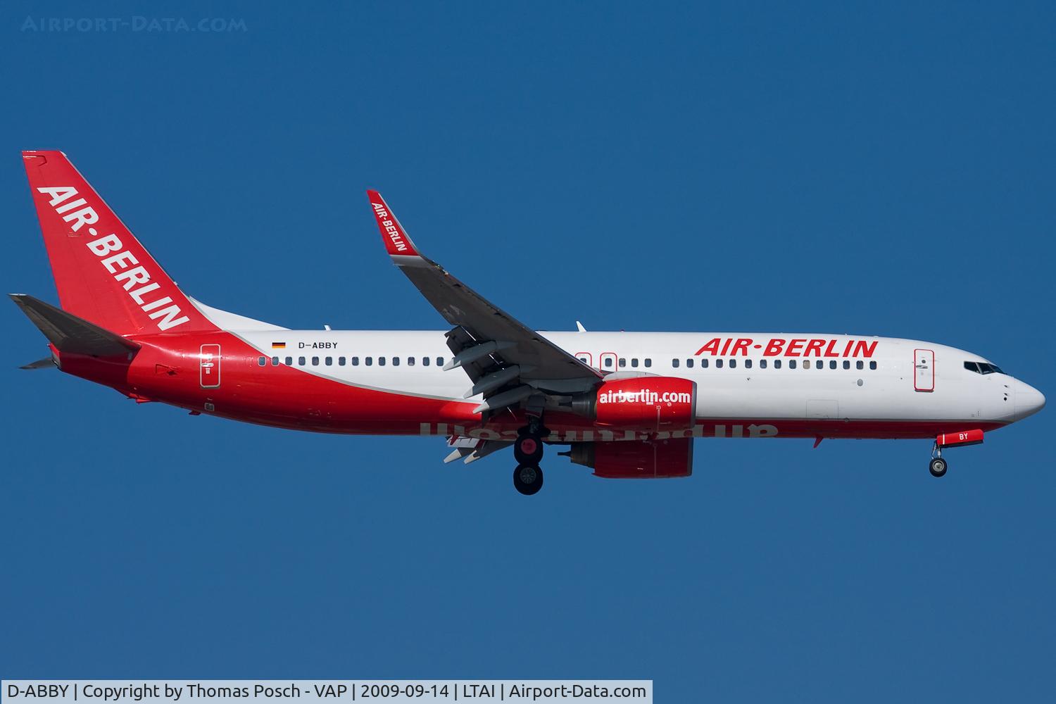 D-ABBY, 2007 Boeing 737-86J C/N 34970, Air Berlin