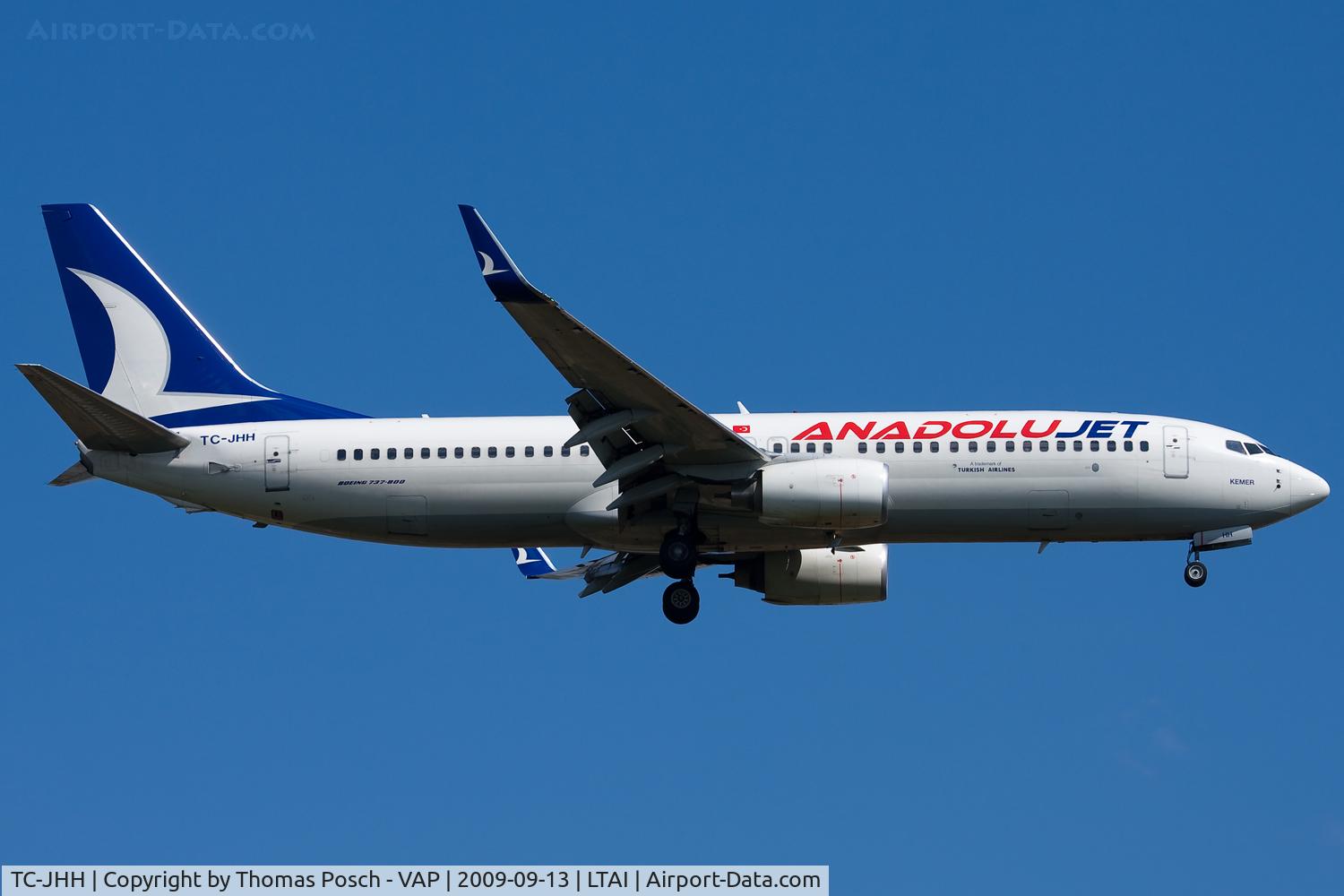 TC-JHH, 2008 Boeing 737-8GJ C/N 34959, Anadolu Jet