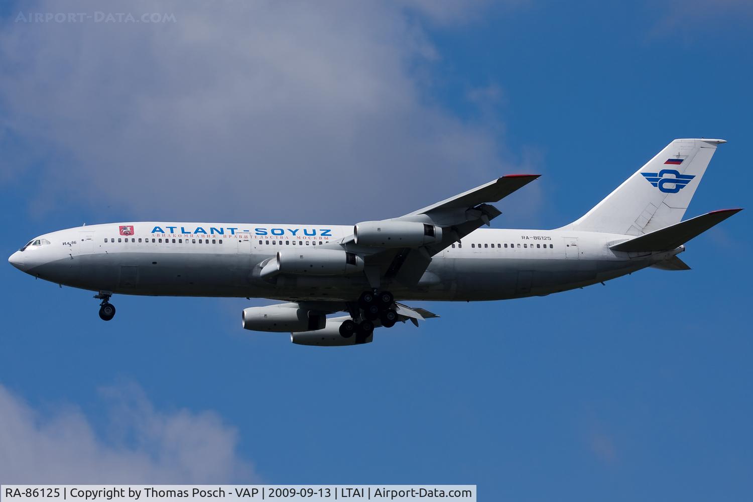 RA-86125, Ilyushin Il-86 C/N 51483210093, Atlant Soyuz Airlines