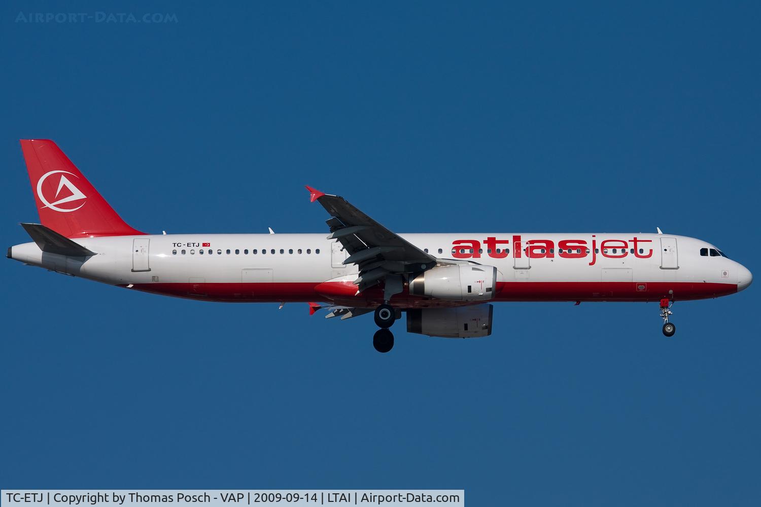 TC-ETJ, 1999 Airbus A321-231 C/N 974, Atlasjet Airlines