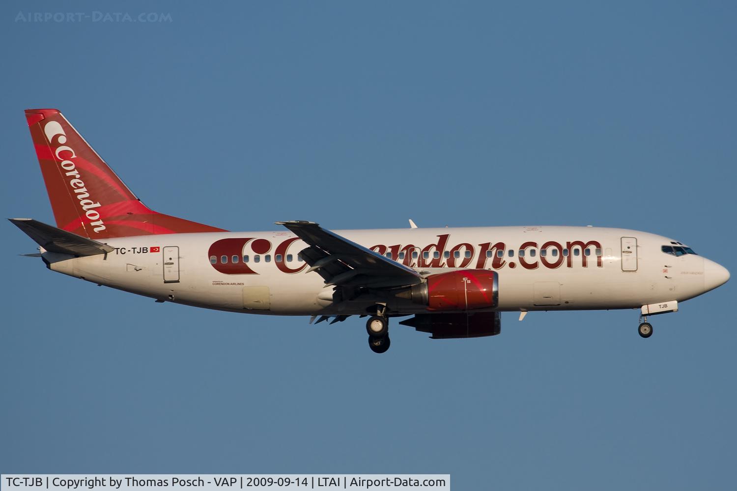 TC-TJB, 1997 Boeing 737-3Q8 C/N 27633/2878, Corendon Airlines