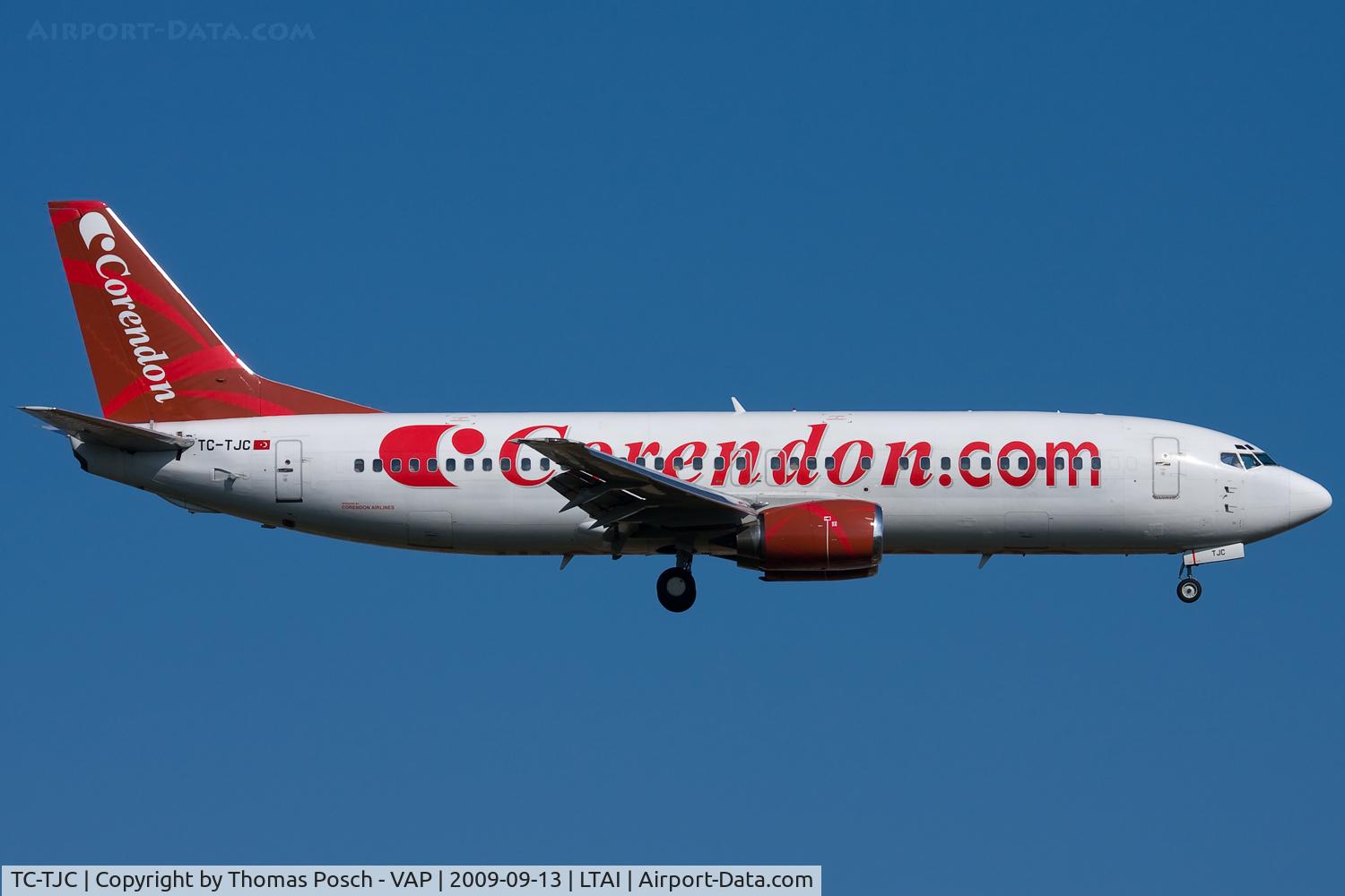 TC-TJC, 1993 Boeing 737-4Q8 C/N 25374, Corendon Airlines