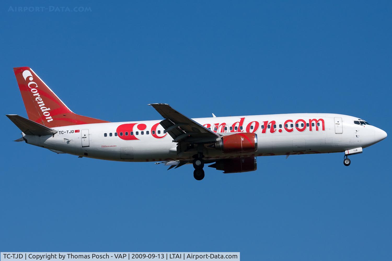 TC-TJD, 1994 Boeing 737-4Q8 C/N 25375/2598, Corendon Airlines