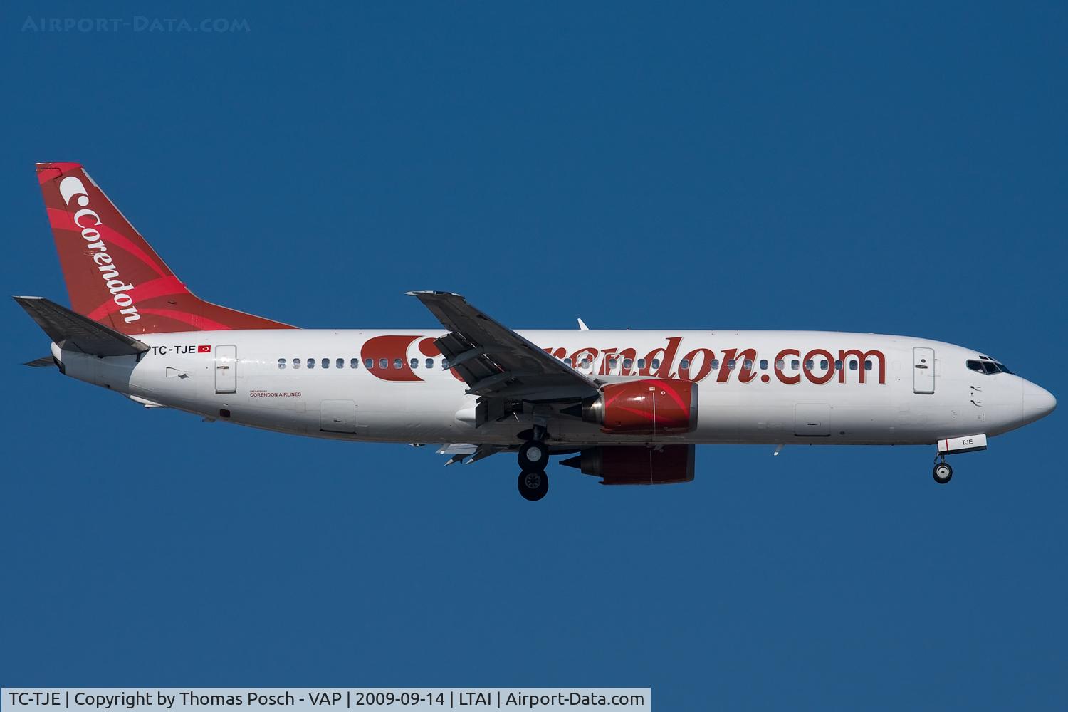 TC-TJE, 1992 Boeing 737-4Y0 C/N 26073, Corendon Airlines