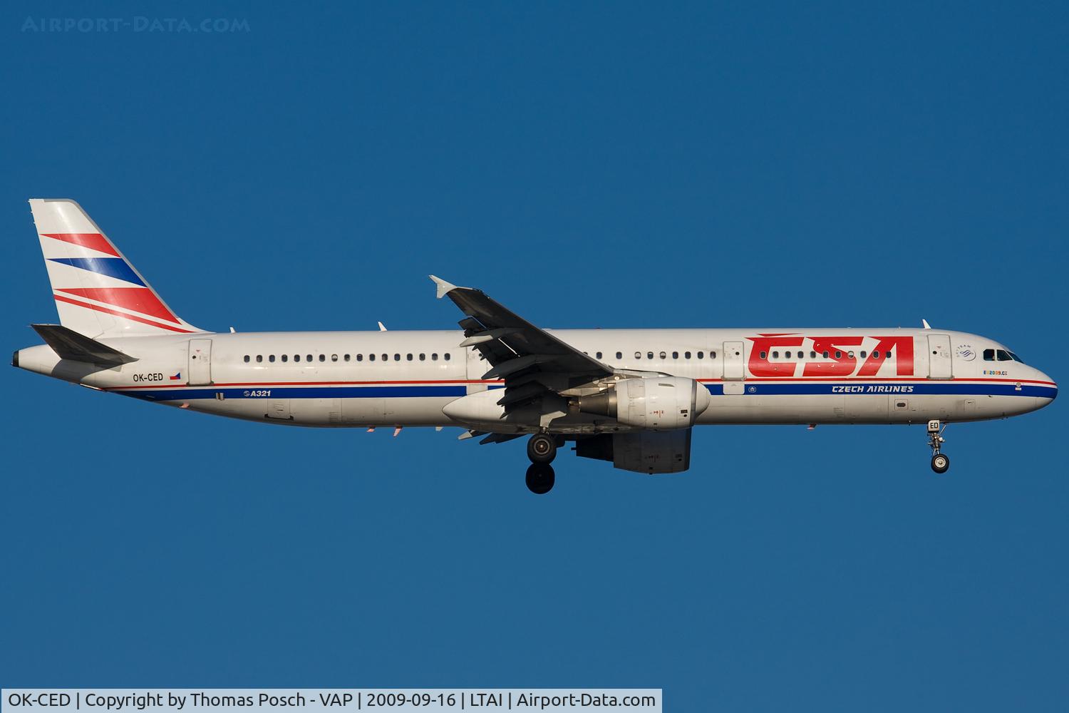 OK-CED, 1997 Airbus A321-211 C/N 684, CSA - Czech Airlines