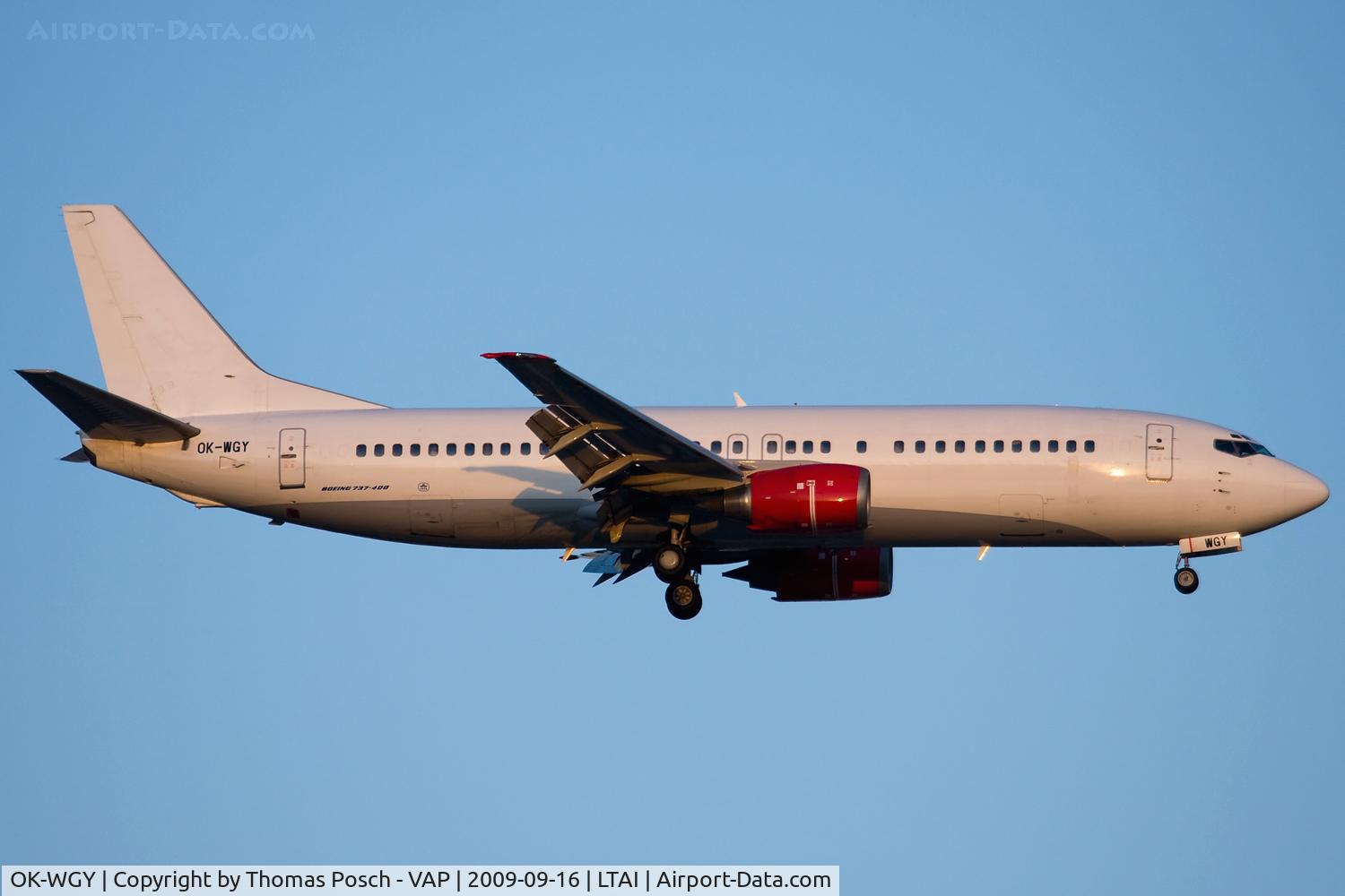 OK-WGY, 1991 Boeing 737-436 C/N 25839, CSA - Czech Airlines