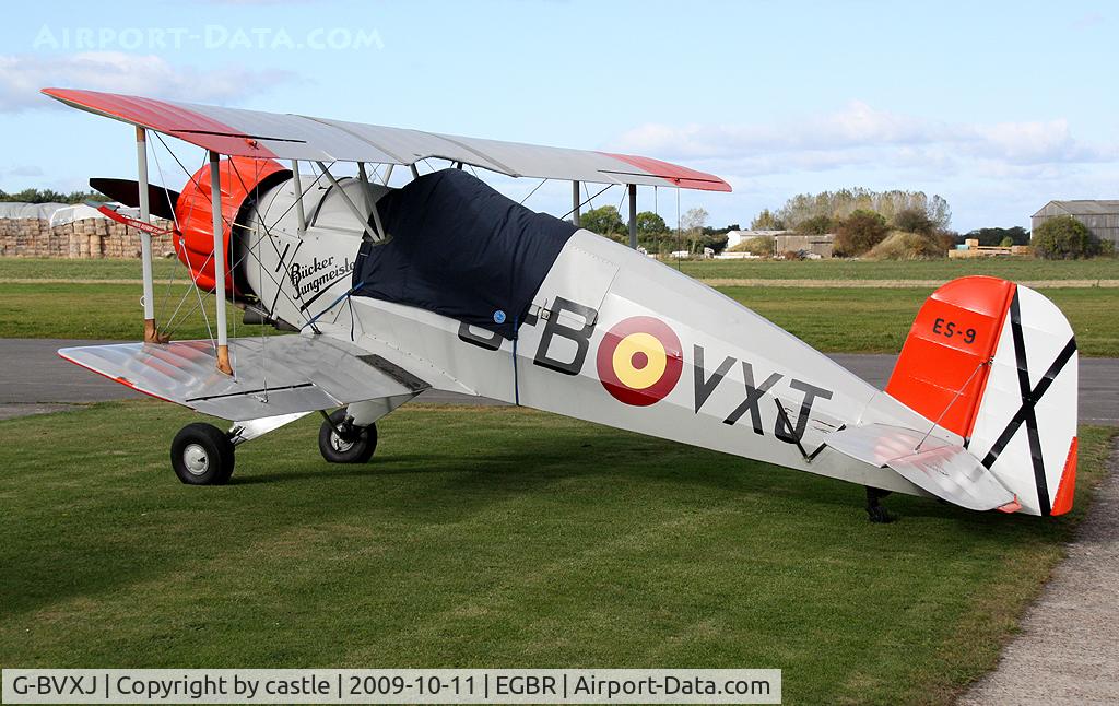 G-BVXJ, 1937 Bucker Bu-133C Jungmeister C/N E-19, seen @ Breighton
