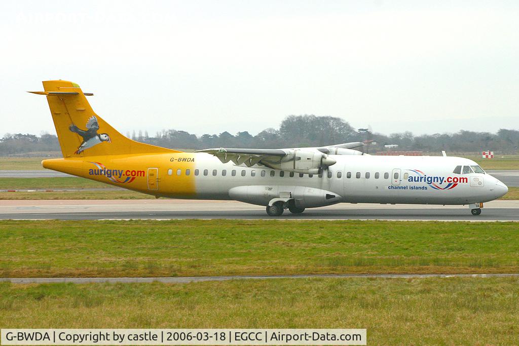 G-BWDA, 1995 ATR 72-202 C/N 444, seen @ Manchester