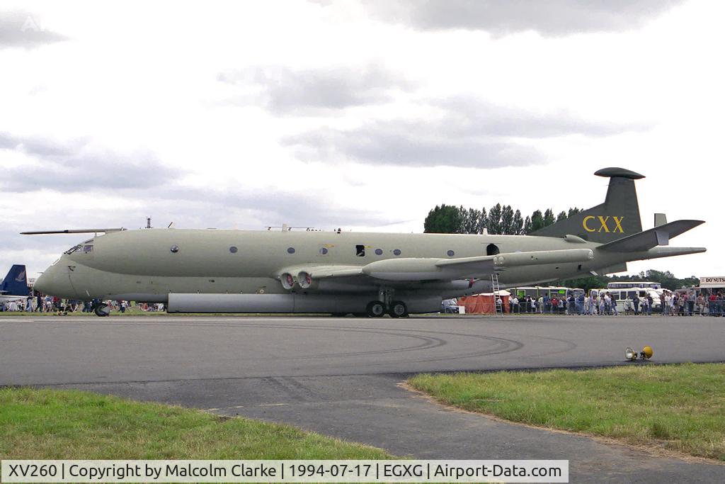 XV260, Hawker Siddeley Nimrod MR.2 C/N 8035, Hawker Siddeley Nimrod MR2P. At the 1994 SSAFA Air Display held at RAF Church Fenton.
