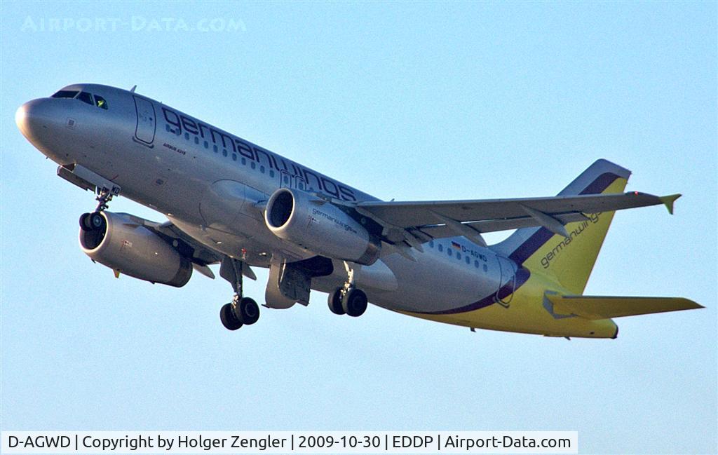 D-AGWD, 2007 Airbus A319-132 C/N 3011, Seconds after a early morning take off