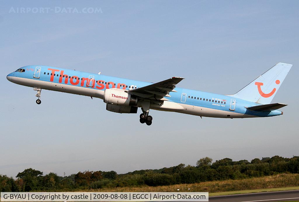 G-BYAU, 1994 Boeing 757-204 C/N 27220, seen @ Manchester