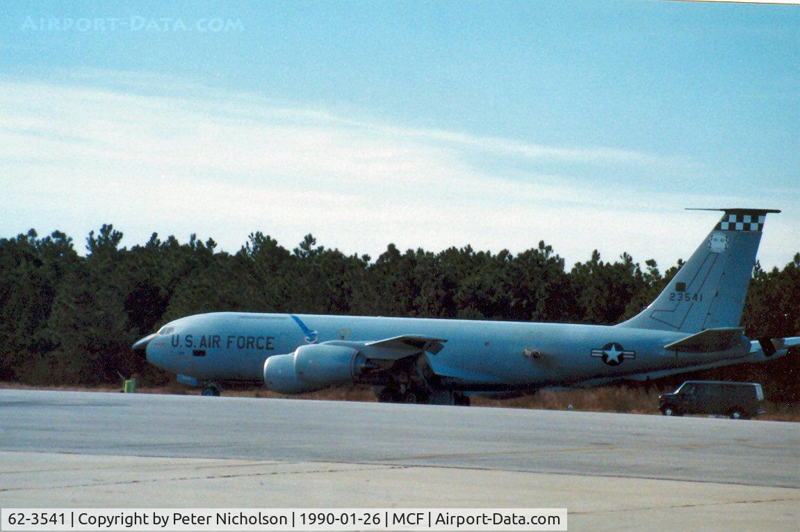 62-3541, 1962 Boeing KC-135R Stratotanker C/N 18524, KC-135R Stratotanker of 305th Air Refuelling Wing based at Grissom AFB seen at MacDill AFB in January 1990.