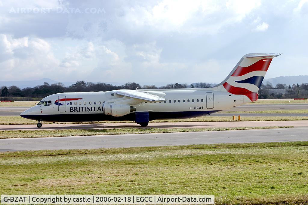G-BZAT, 1997 British Aerospace Avro 146-RJ100 C/N E3320, seen @ Manchester